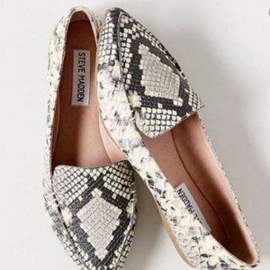 Steve Madden Feather Snake Print Loafer
